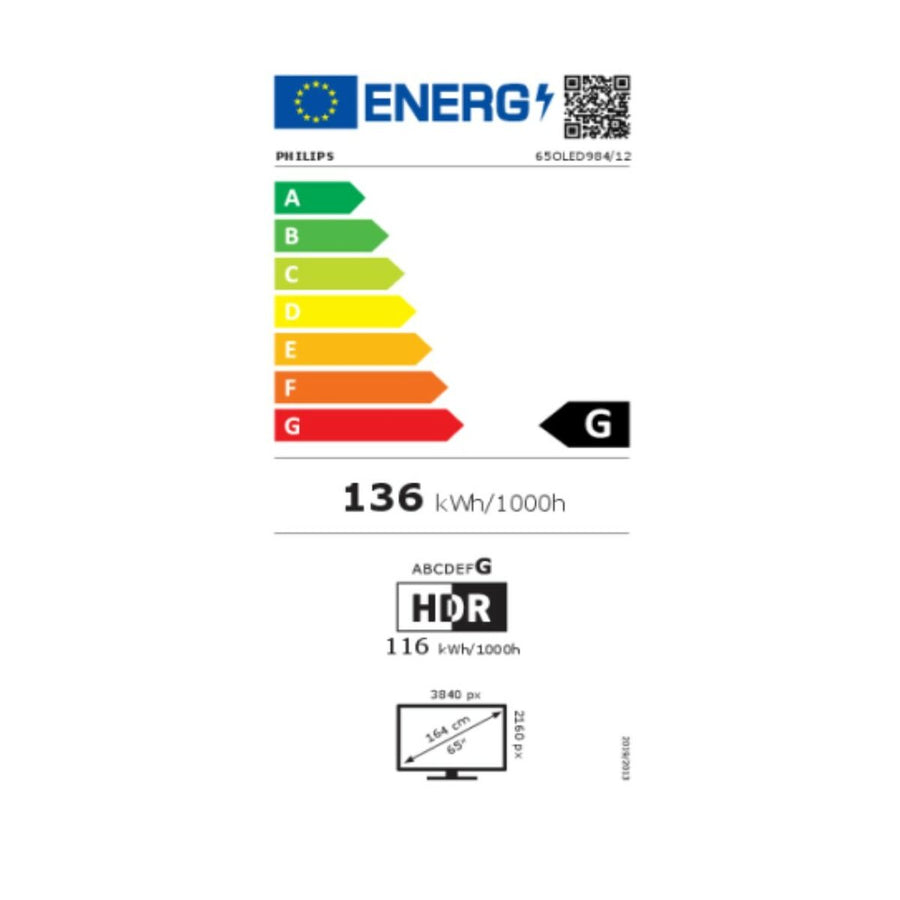 TV intelligente Philips 65OLED984/12 65