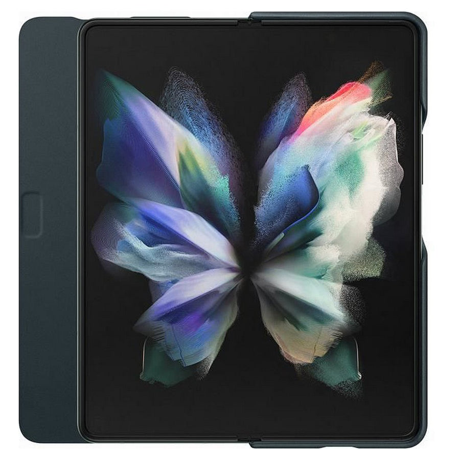 Housse pour Mobile avec coque Samsung Galaxy Z Fold3 5G Cuir Vert