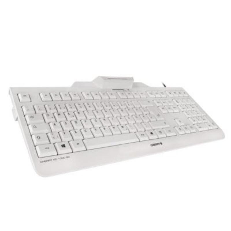 Clavier avec lecteur Cherry JK-A0100ES-0 Blanc