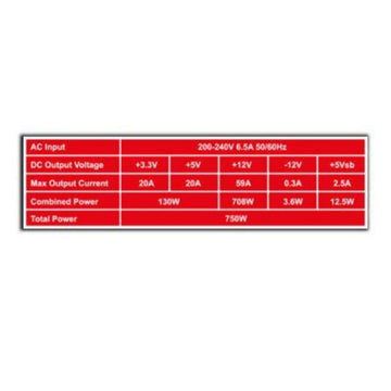 Bloc d’Alimentation Mars Gaming Vulcano MPVU750 ATX 750W 80 Plus Silver PCF active 750 W