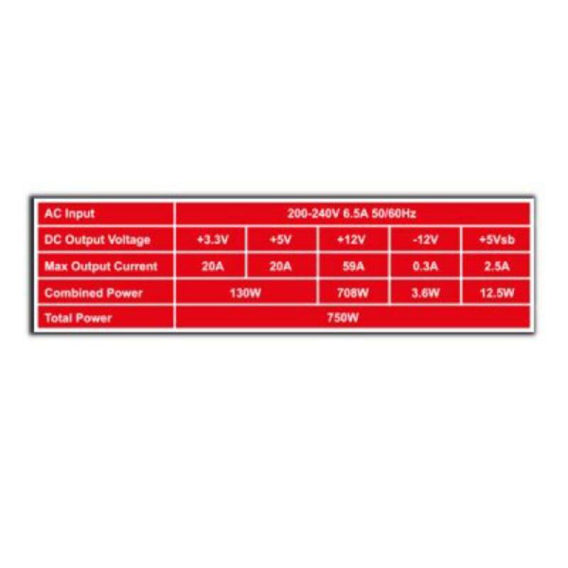 Bloc d’Alimentation Mars Gaming Vulcano MPVU750 ATX 750W 80 Plus Silver PCF active 750 W