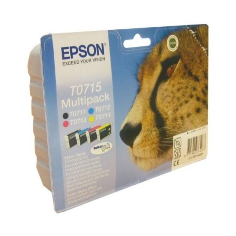 Cartouche d'encre originale Epson Multipack T0715 Jaune Noir Cyan Magenta