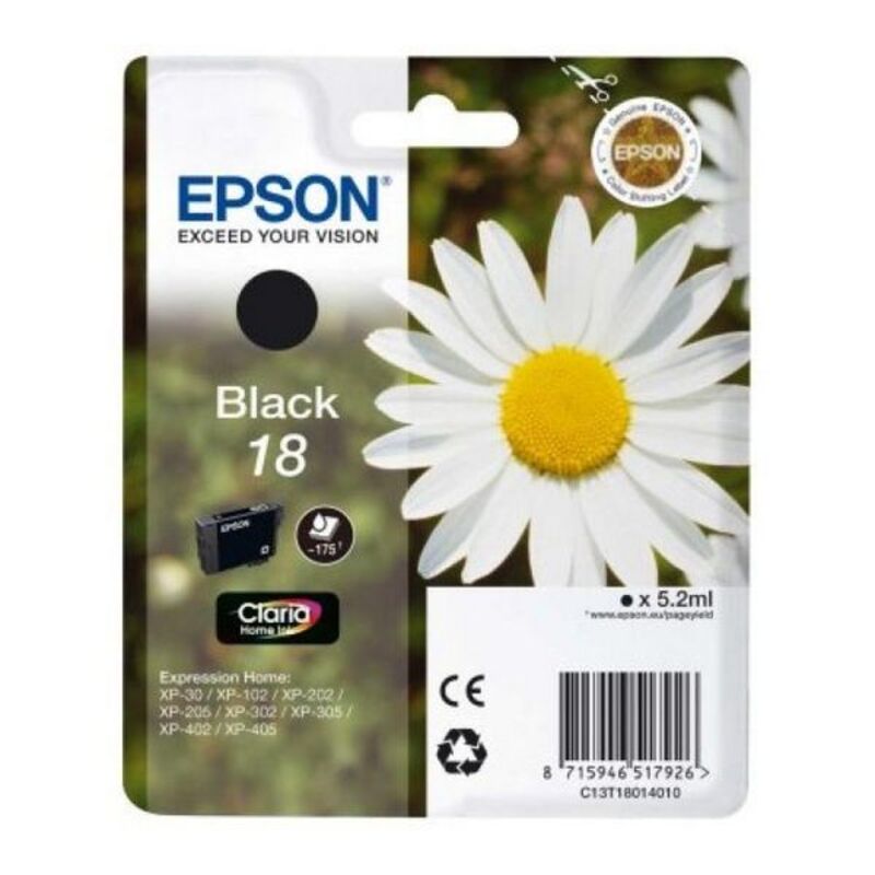 Cartouche d'encre originale Epson T1801 Noir