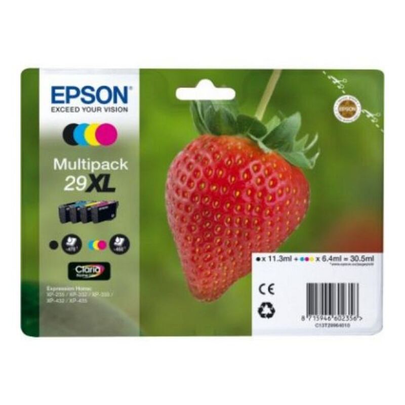 Cartouche d'Encre Compatible Epson Multipack T29XL Jaune Noir Cyan Magenta