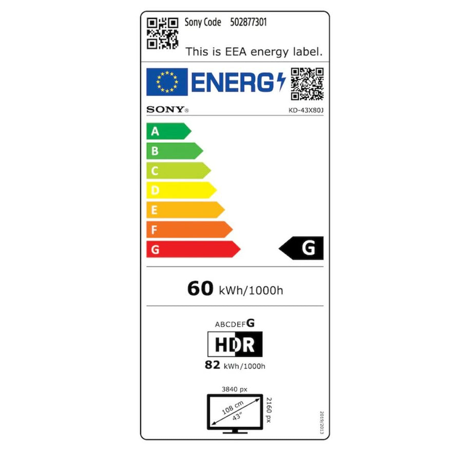 TV intelligente Sony KD-43X81JAEP 43
