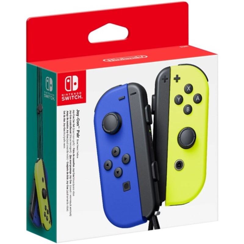 Contrôle des jeux Switch Nintendo Joy-Con Bleu Jaune (Reconditionné A)